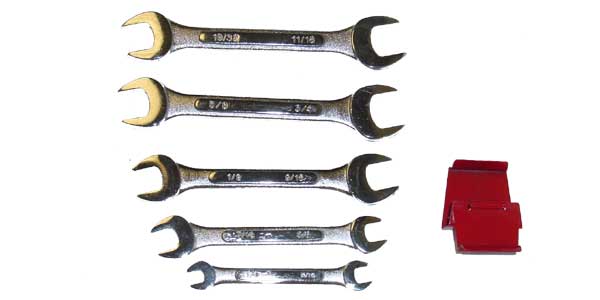 0751016 5 Pc Wrench Set .25 In..63 In. With Clip