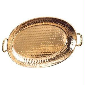 251 13 X 8 Oval D Cor Copper Tray With Cast Brass Handle