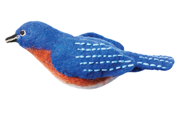 Dzi483001 Bluebird Woolie Ornament