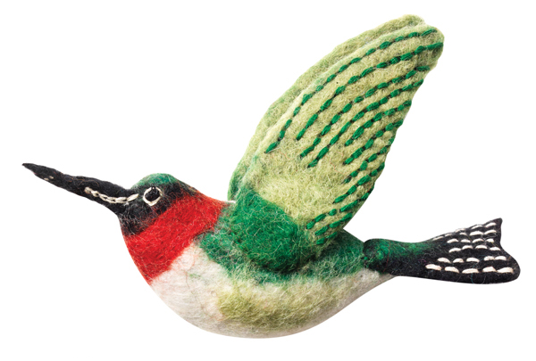 Dzi483006 Hummingbird Woolie Ornament