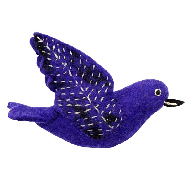 Dzi483010 Purple Martin Woolie Ornament