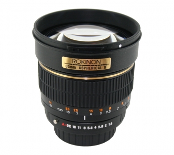 ROKINON 85M-N 85mm f-1.4 Aspherical Lens for Nikon DSLR Cameras