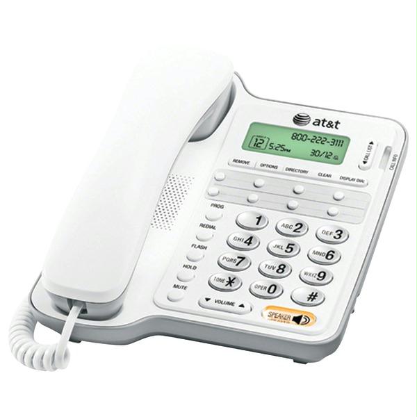 ATT ATCL2909 White Corded Speakerphone with Adjustable LCD Contrast ATT ATCL2909 White Corded Speakerphone with Adjustable LCD Contrast