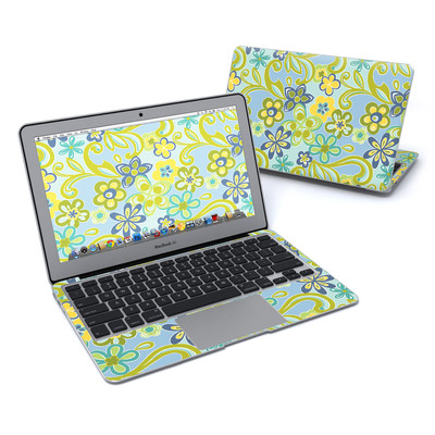 DecalGirl MBA11-HFBLUE DecalGirl MacBook Air 11in Skin - Hippie Flowers Blue DecalGirl MBA11-HFBLUE DecalGirl MacBook Air 11in Skin - Hippie Flowers Blue