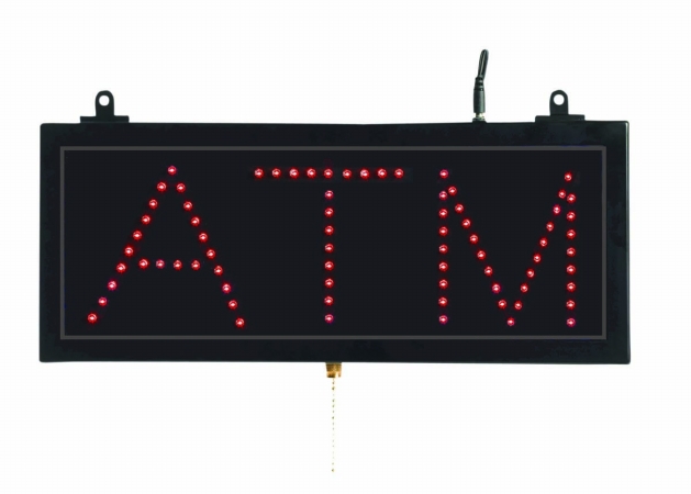 Aarco Products Inc. Atm10s High Visibility Led Atm Sign 6 .75 In.hx16 .13 In.w