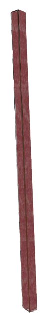 Aarco Products Inc. Spp-7 Rosewood Plastic Lumber Single Post 4 In.x 4 In. X 96 In.
