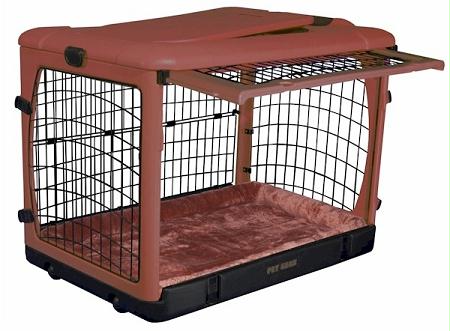 Pet Gear Pg5936bsg Deluxe Steel Dog Crate With Bolster Pad - Medium-sage