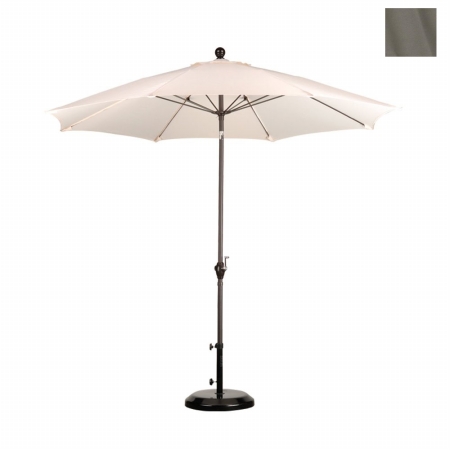 Alus908117-p19 9 Ft. Wr Fiber Market Umbrella Pt Bronze-polyester-taupe