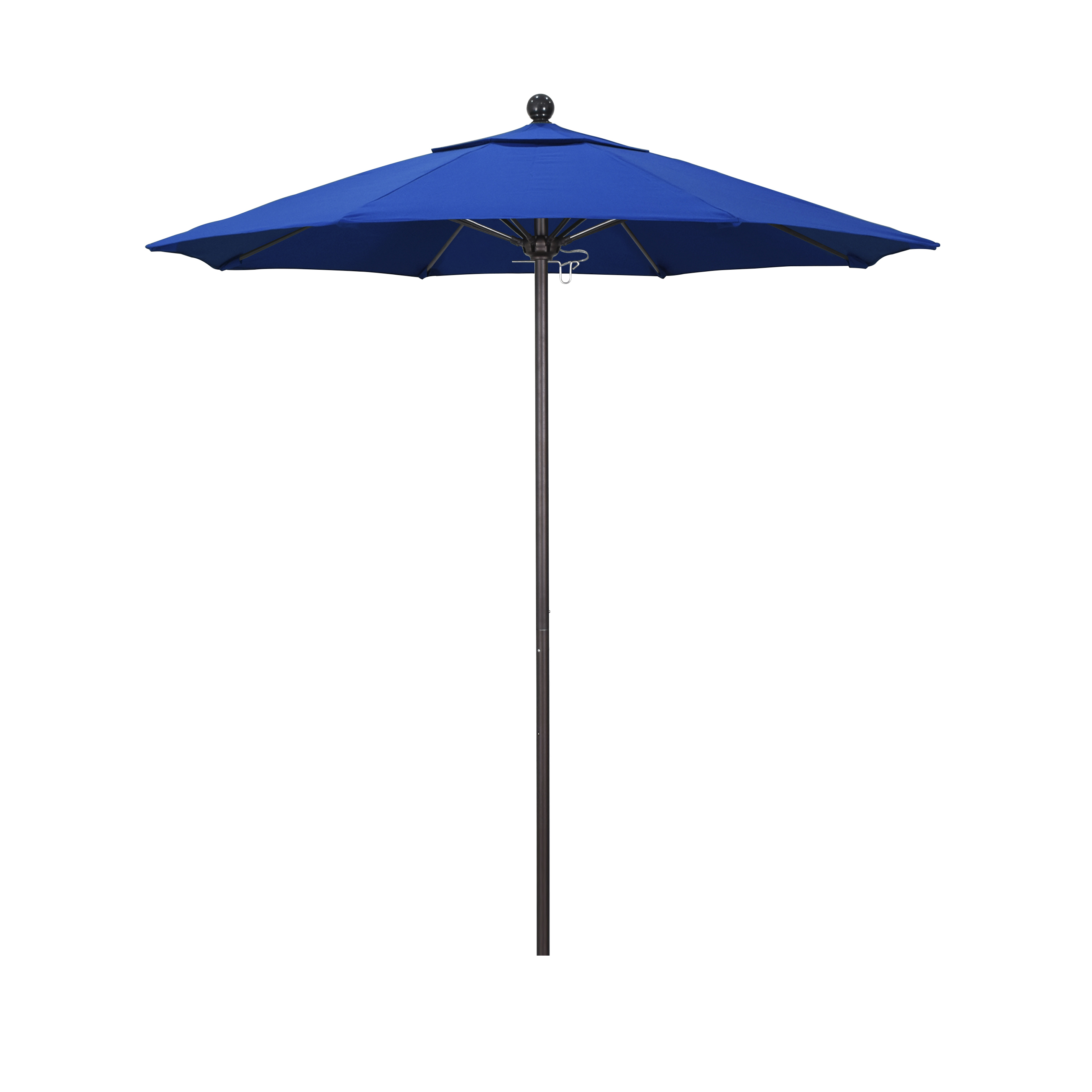 Alto758117-f03 7.5 Ft. Fiberglass Market Umbrella Pulley Open Bronze-olefin-pacific Blue