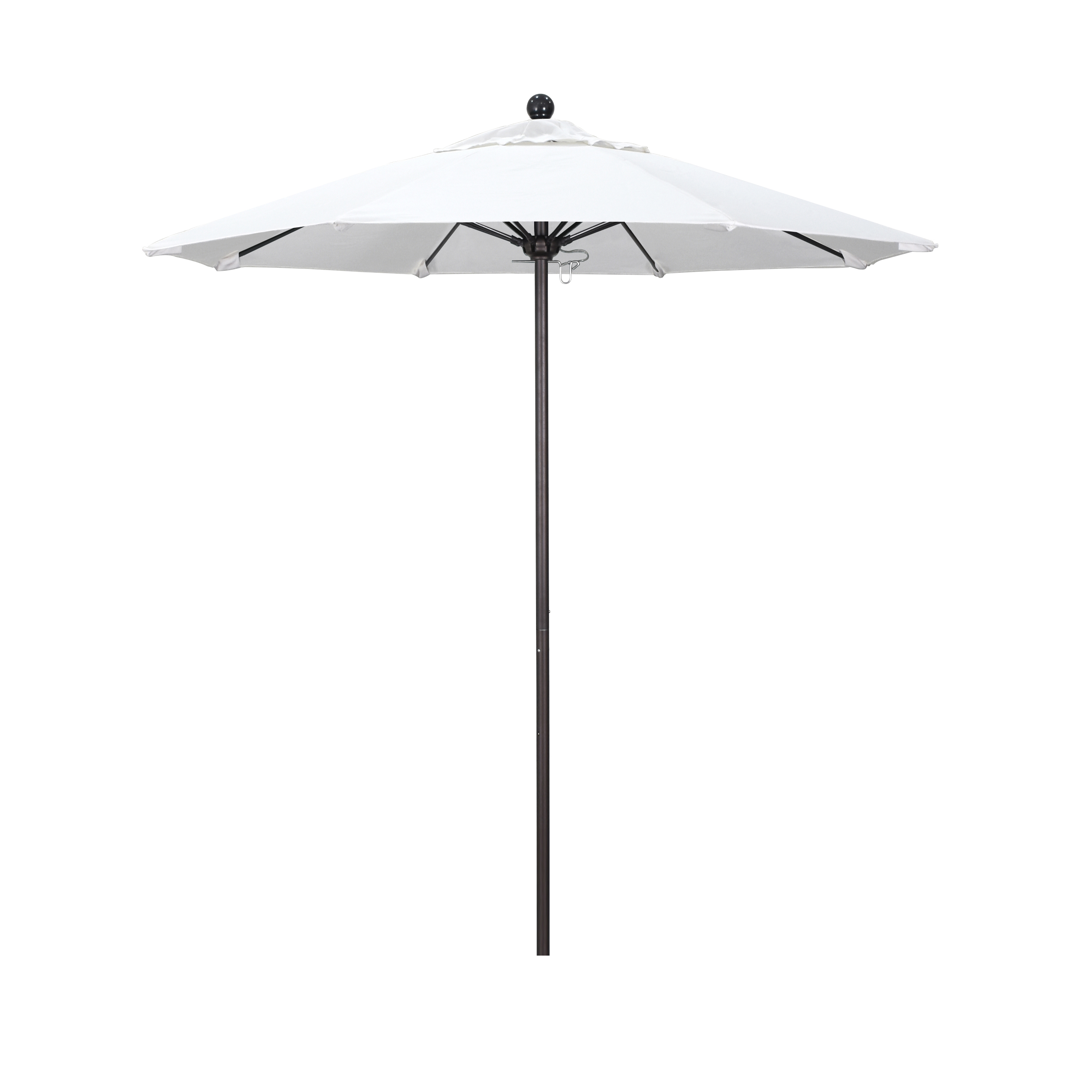 Alto758117-f04 7.5 Ft. Fiberglass Market Umbrella Pulley Open Bronze-olefin-white