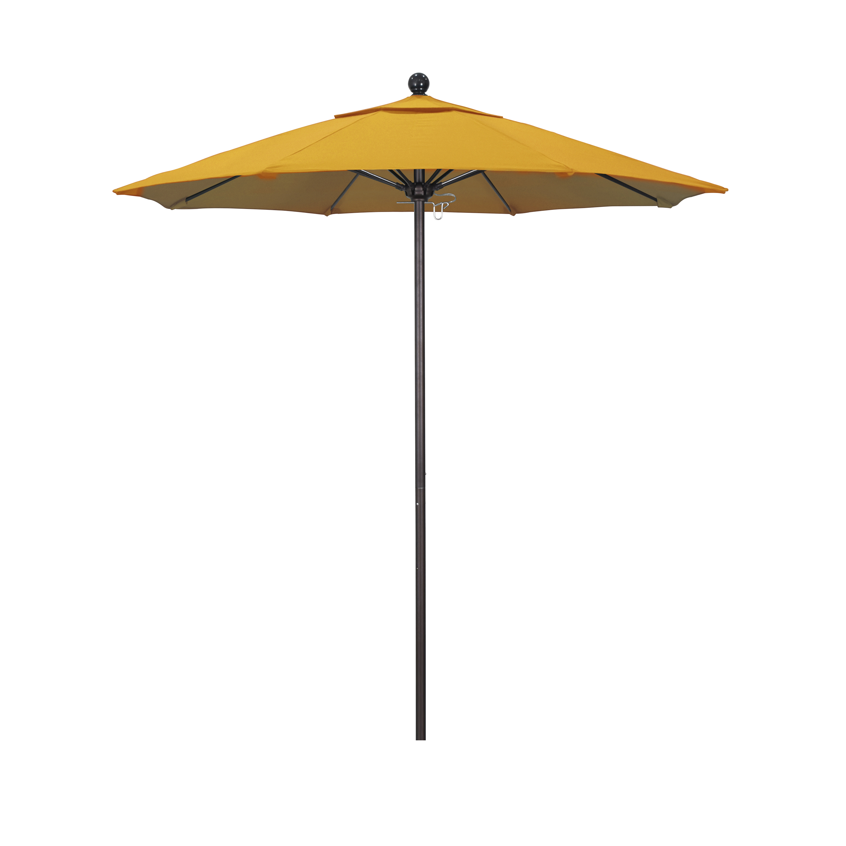 Alto758117-f25 7.5 Ft. Fiberglass Market Umbrella Pulley Open Bronze-olefin-lemon