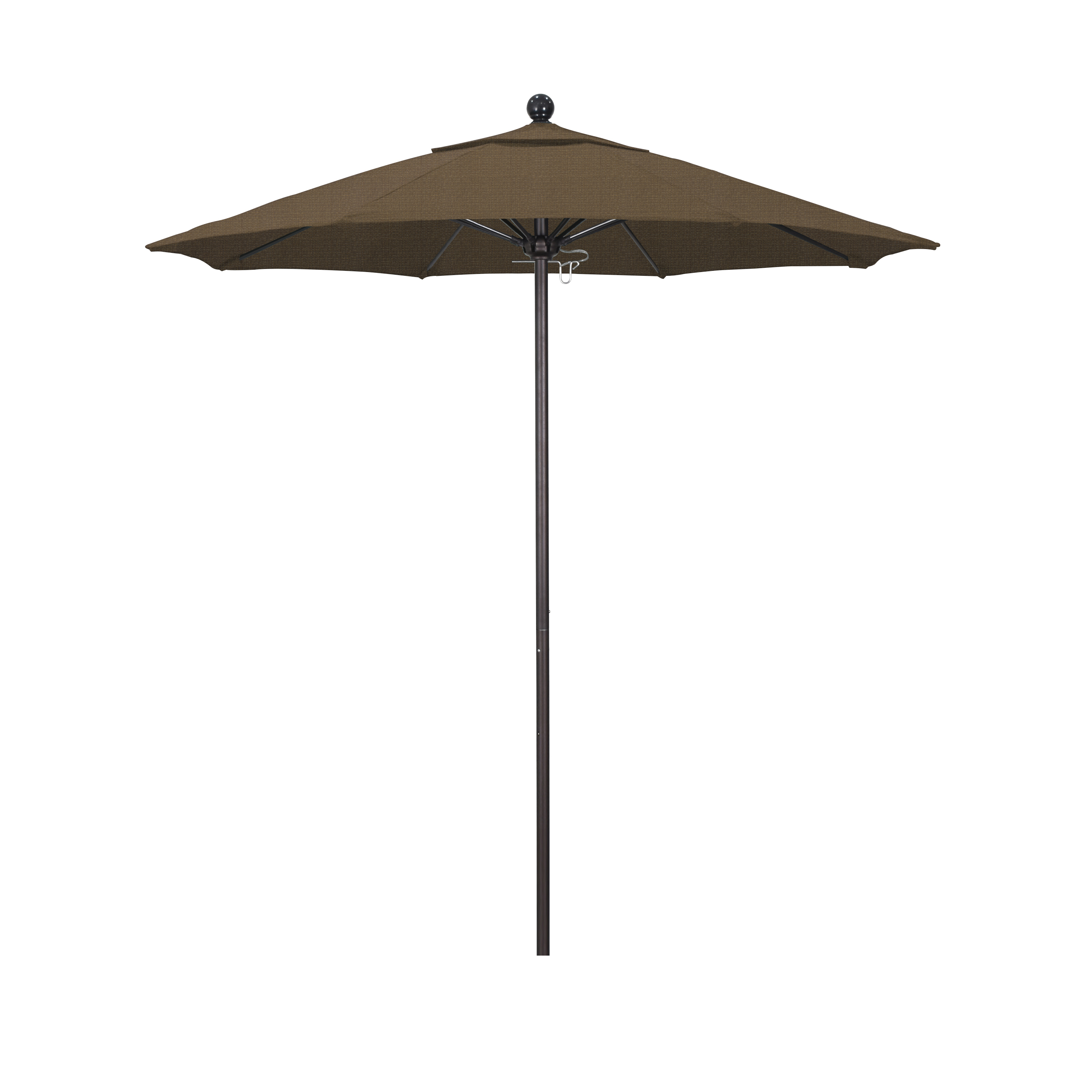 Alto758117-f76 7.5 Ft. Fiberglass Market Umbrella Pulley Open Bronze-olefin-woven Sesame