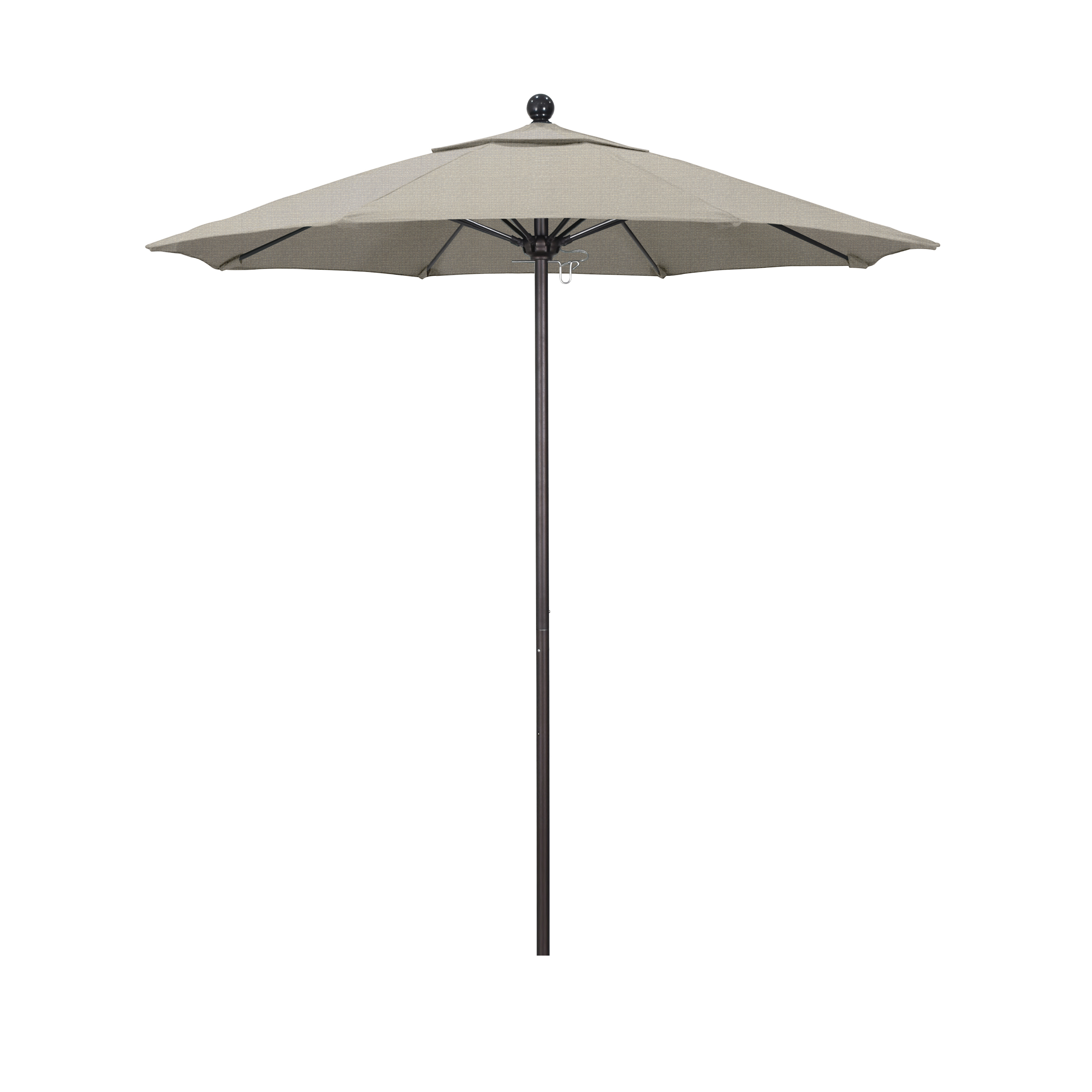 Alto758117-f77 7.5 Ft. Fiberglass Market Umbrella Pulley Open Bronze-olefin-woven Granite