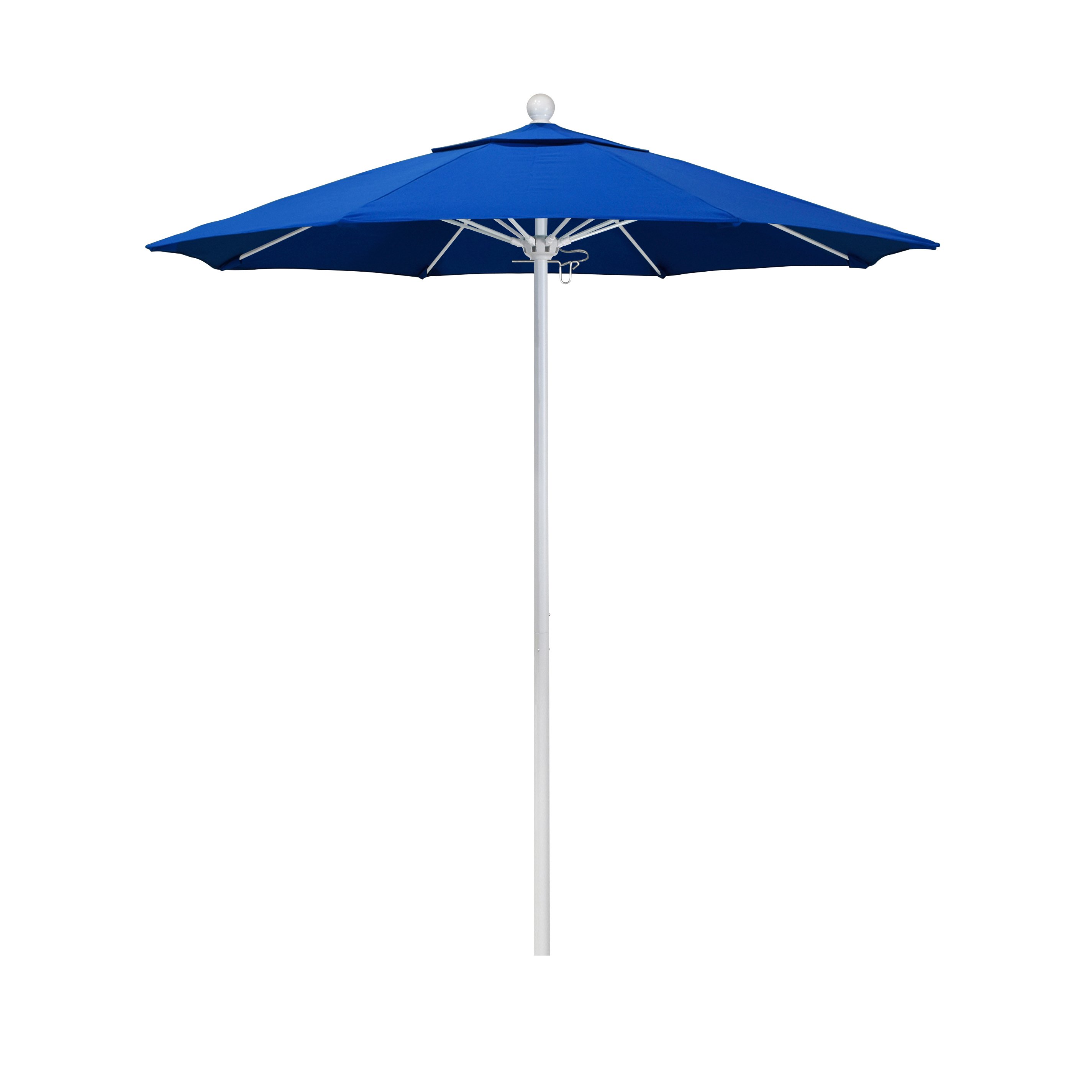 Alto758170-f03 7.5 Ft. Fiberglass Market Umbrella Pulley Open Mwhite-olefin-pacific Blue