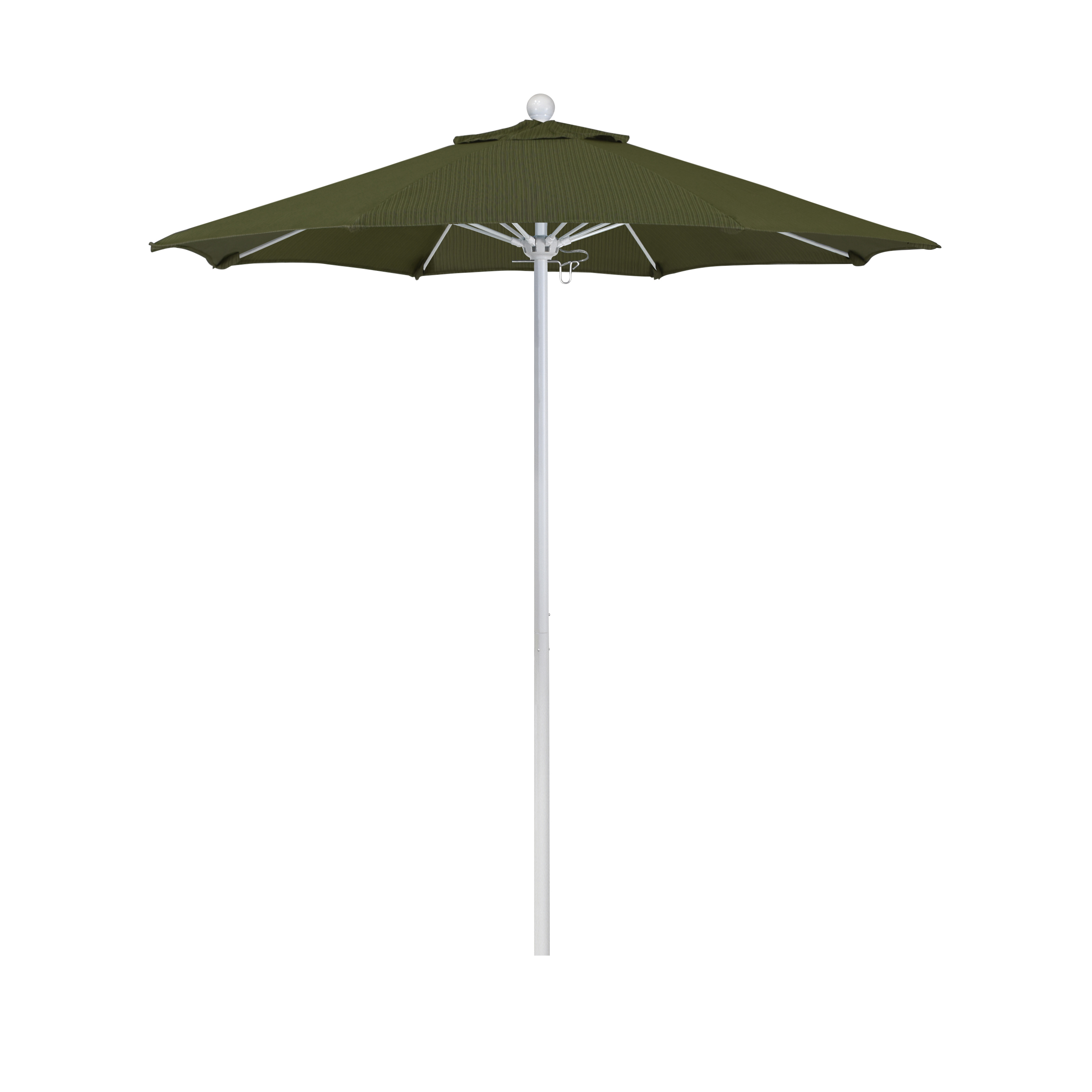 Alto758170-fd11 7.5 Ft. Fiberglass Market Umbrella Pulley Open Mwhite-olefin-terrace Fern