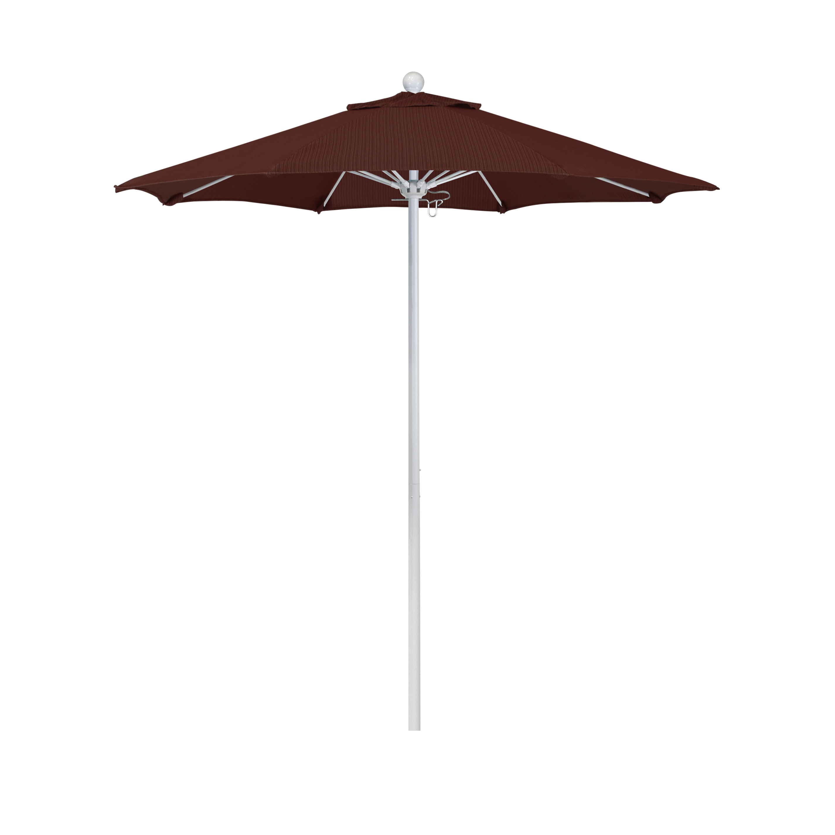 Alto758170-fd12 7.5 Ft. Fiberglass Market Umbrella Pulley Open Mwhite-olefin-terrace Adobe