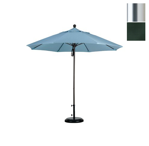Alto908002-f08 9 Ft. Fiberglass Market Umbrella Pulley Open S Anodized-olefin-hunter Green