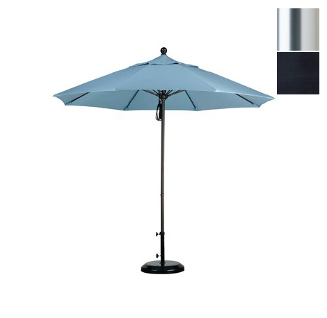 Alto908002-f09 9 Ft. Fiberglass Market Umbrella Pulley Open S Anodized-olefin-navy Blue