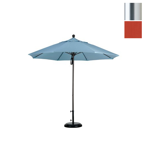 Alto908002-f27 9 Ft. Fiberglass Market Umbrella Pulley Open S Anodized-olefin-sunset