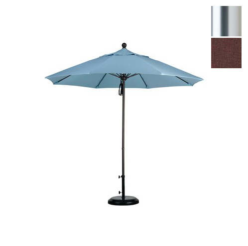 Alto908002-f71 9 Ft. Fiberglass Market Umbrella Pulley Open S Anodized-olefin-teak
