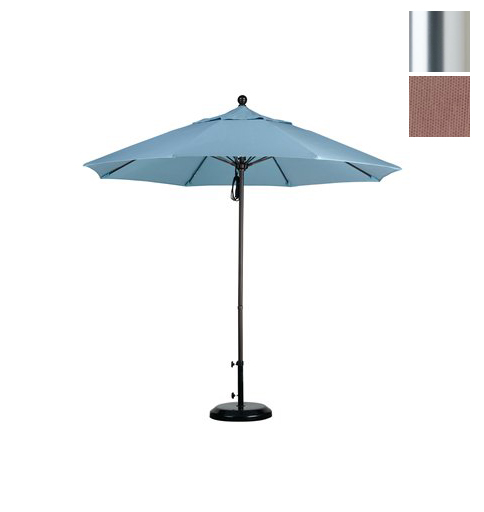 Alto908002-f72 9 Ft. Fiberglass Market Umbrella Pulley Open S Anodized-olefin-straw