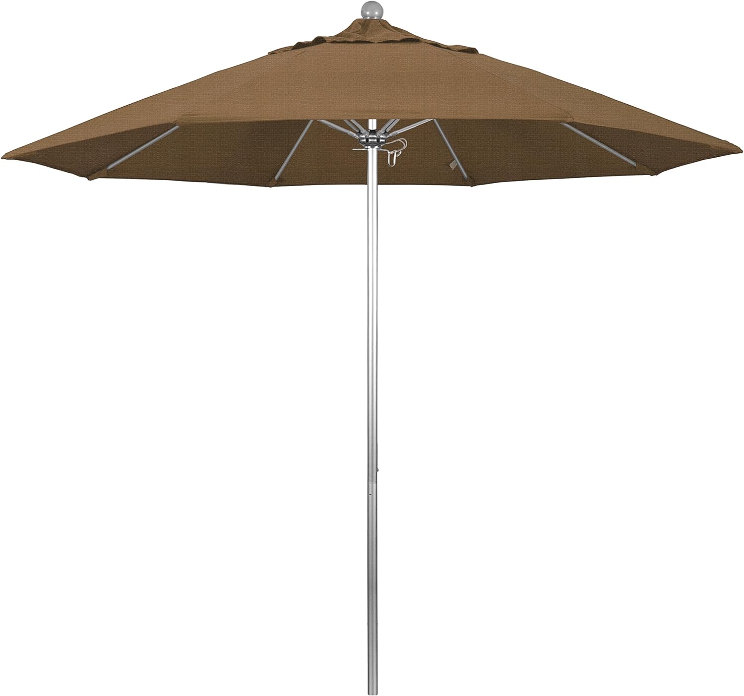 Alto908002-f76 9 Ft. Fiberglass Market Umbrella Pulley Open S Anodized-olefin-woven Sesame
