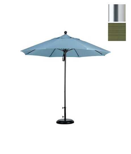 Alto908002-fd11 9 Ft. Fiberglass Market Umbrella Pulley Open S Anodized-olefin-terrace Fern