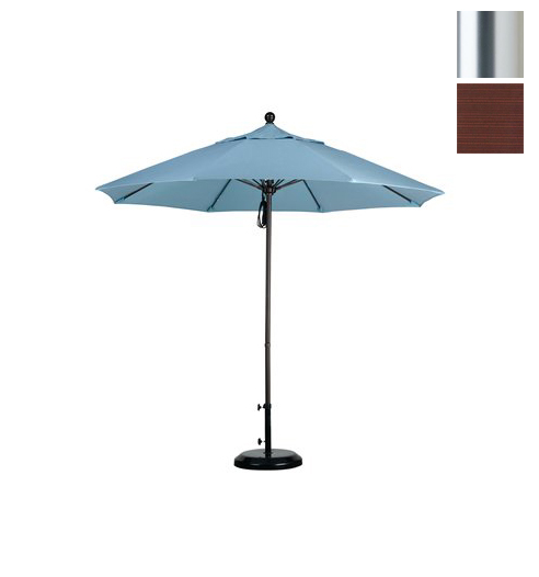 Alto908002-fd12 9 Ft. Fiberglass Market Umbrella Pulley Open S Anodized-olefin-terrace Adobe