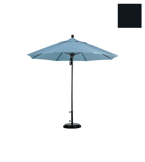 Alto908117-f32 9 Ft. Fiberglass Market Umbrella Pulley Open Bronze-olefin-black