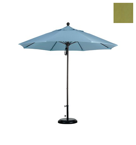 Alto908117-f55 9 Ft. Fiberglass Market Umbrella Pulley Open Bronze-olefin-kiwi