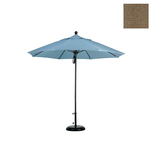 Alto908117-f76 9 Ft. Fiberglass Market Umbrella Pulley Open Bronze-olefin-woven Sesame