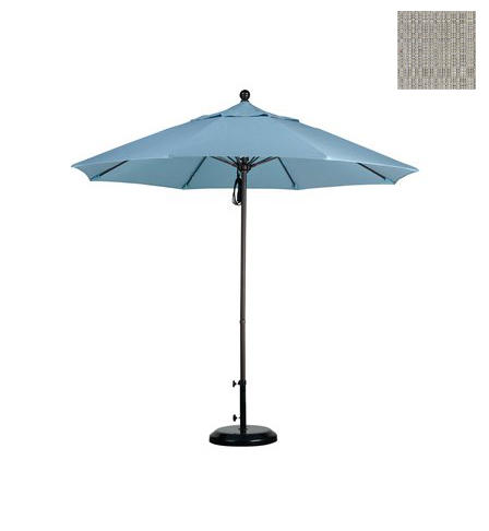 Alto908117-f77 9 Ft. Fiberglass Market Umbrella Pulley Open Bronze-olefin-woven Granite