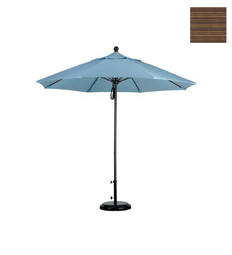 Alto908117-fd10 9 Ft. Fiberglass Market Umbrella Pulley Open Bronze-olefin-terrace Sequoia