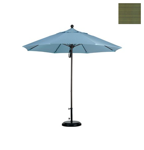 Alto908117-fd11 9 Ft. Fiberglass Market Umbrella Pulley Open Bronze-olefin-terrace Fern