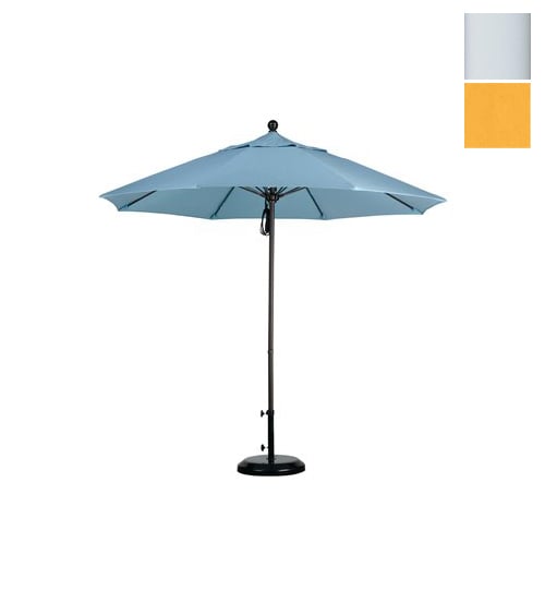 Alto908170-f25 9 Ft. Fiberglass Market Umbrella Pulley Open M White-olefin-lemon