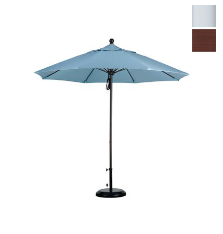 Alto908170-fd12 9 Ft. Fiberglass Market Umbrella Pulley Open M White-olefin-terrace Adobe