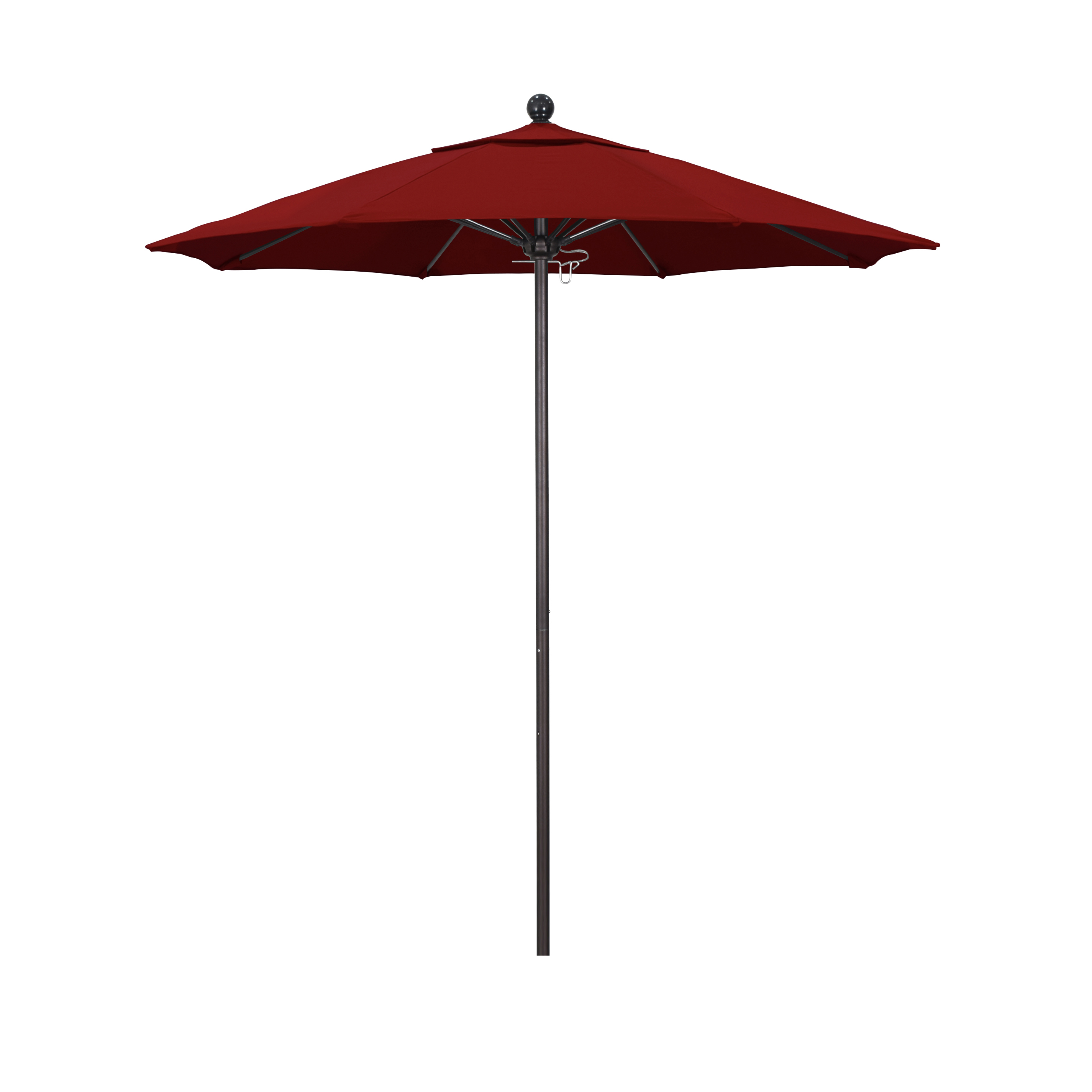Alto758117-sa03 7.5 Ft. Fiberglass Market Umbrella Pulley Open Bronze-pacifica-red