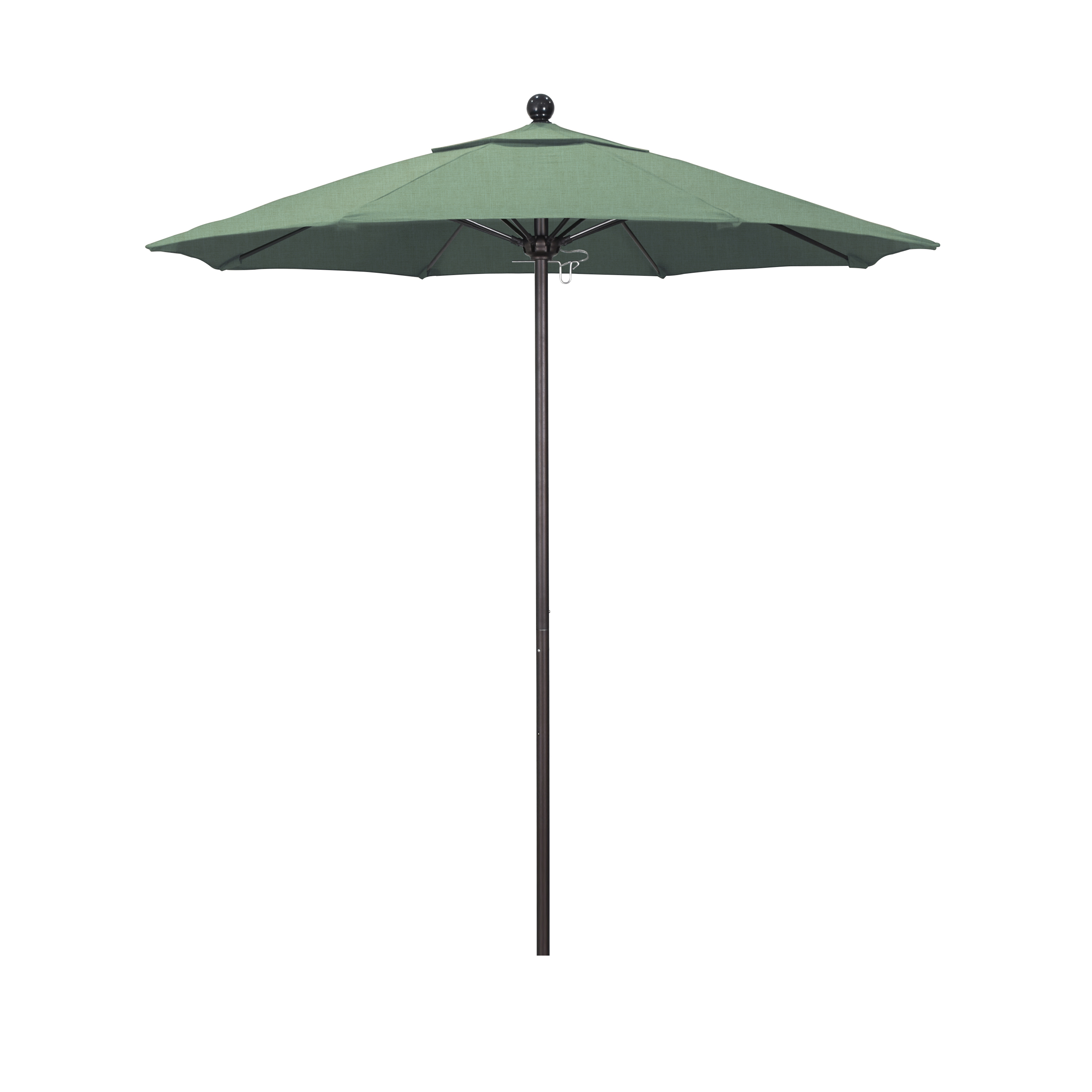 Alto758117-sa13 7.5 Ft. Fiberglass Market Umbrella Pulley Open Bronze-pacifica-spa