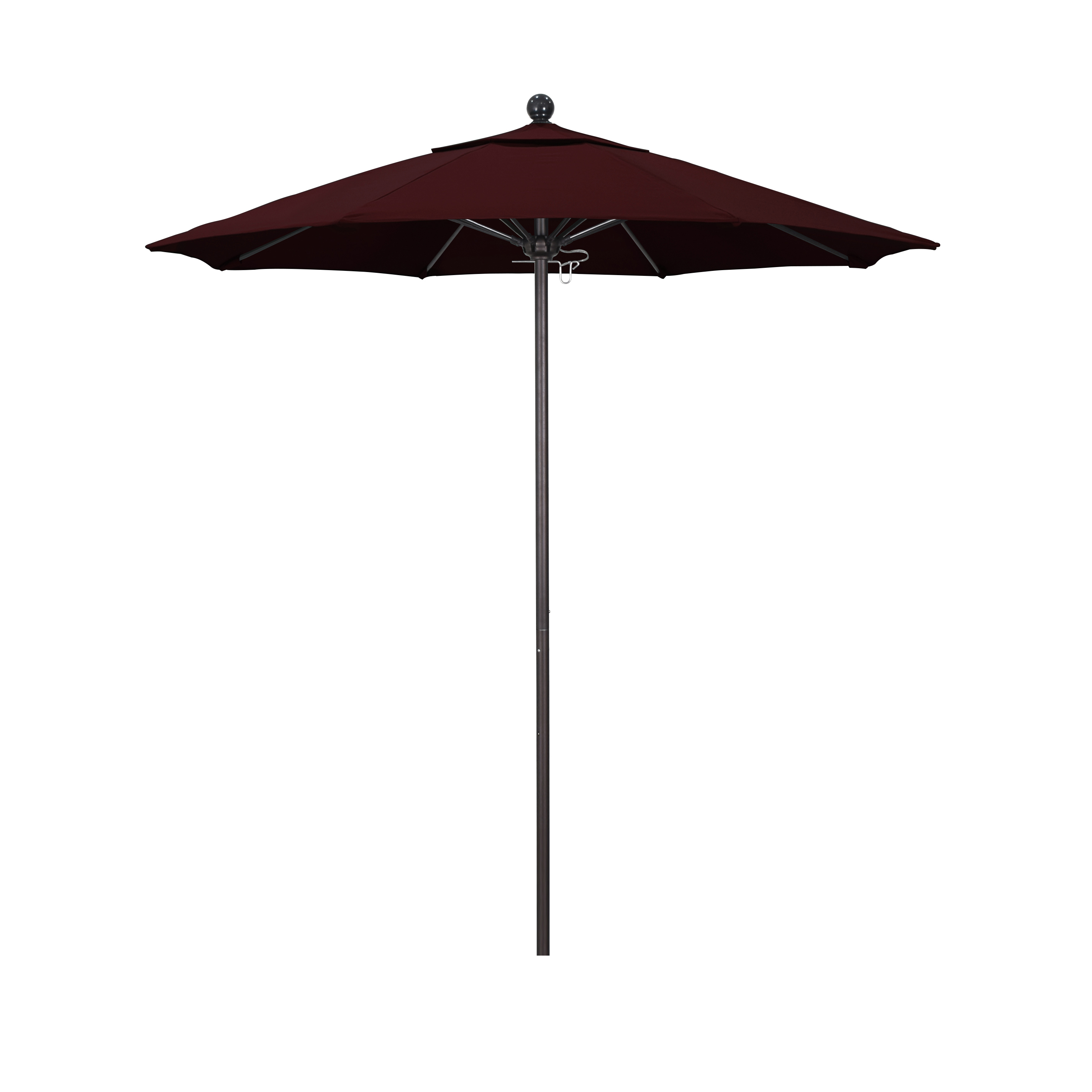 Alto758117-sa36 7.5 Ft. Fiberglass Market Umbrella Pulley Open Bronze-pacifica-burgandy
