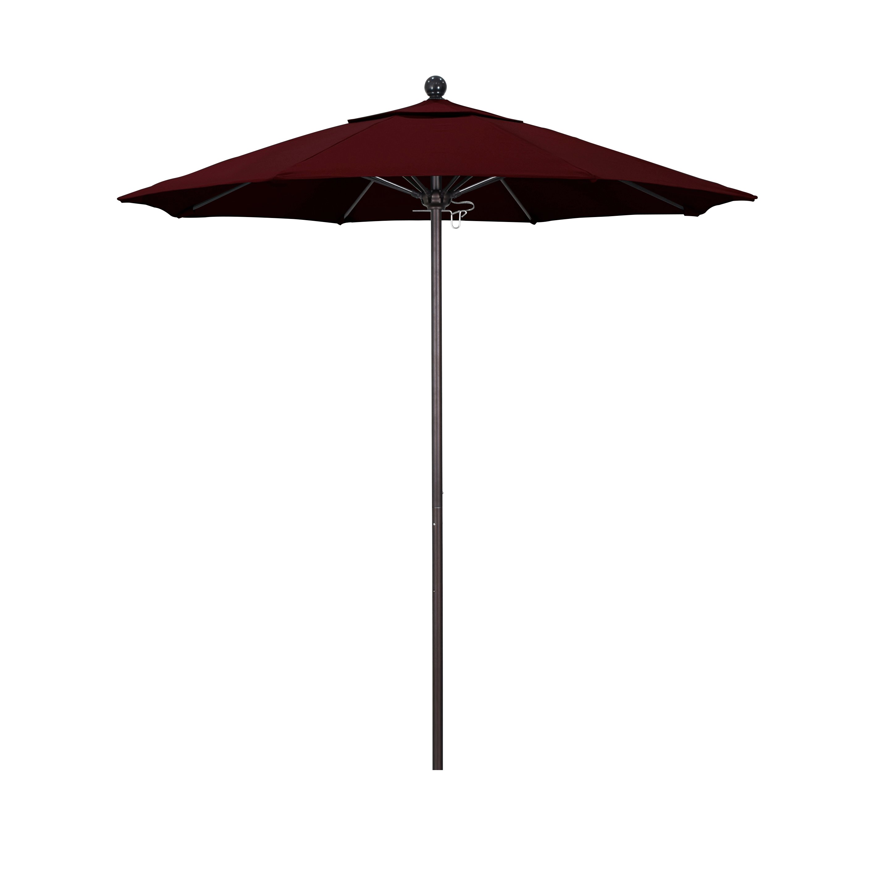 Alto758117-sa36 7.5 Ft. Fiberglass Market Umbrella Pulley Open Bronze-pacifica-burgandy