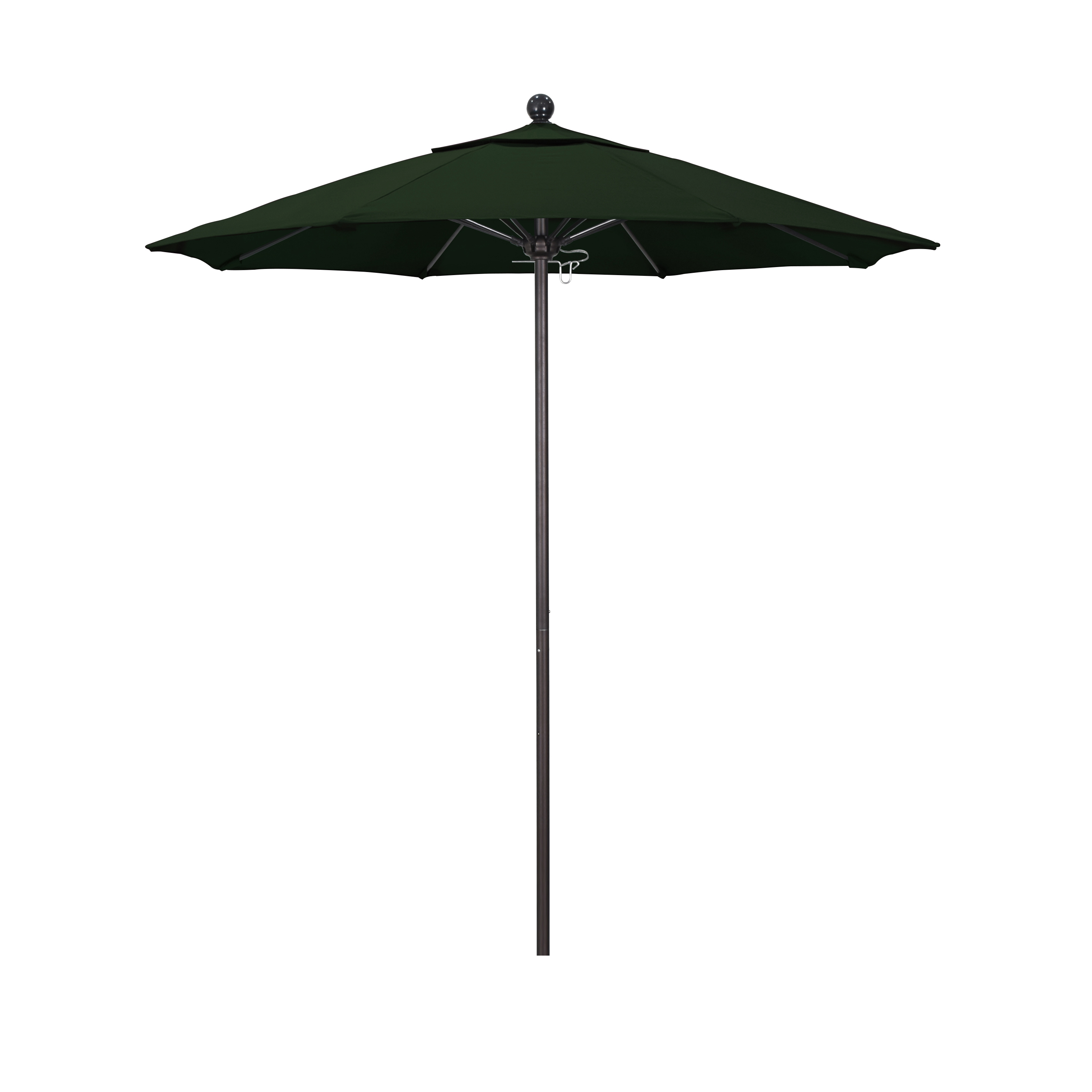 Alto758117-sa46 7.5 Ft. Fiberglass Market Umbrella Pulley Open Bronze-pacifica-hunter Green