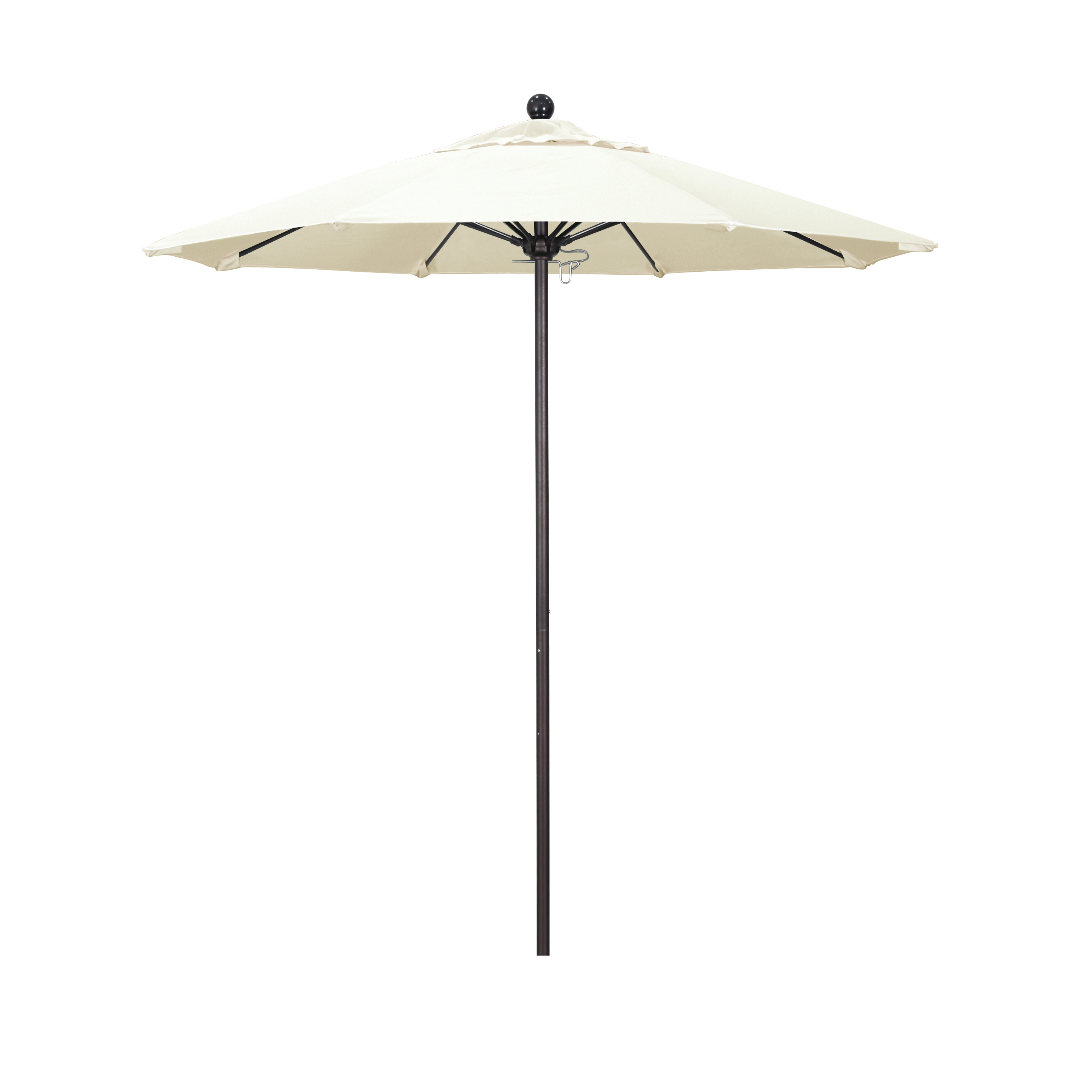 Alto758117-sa53 7.5 Ft. Fiberglass Market Umbrella Pulley Open Bronze-pacifica-canvas