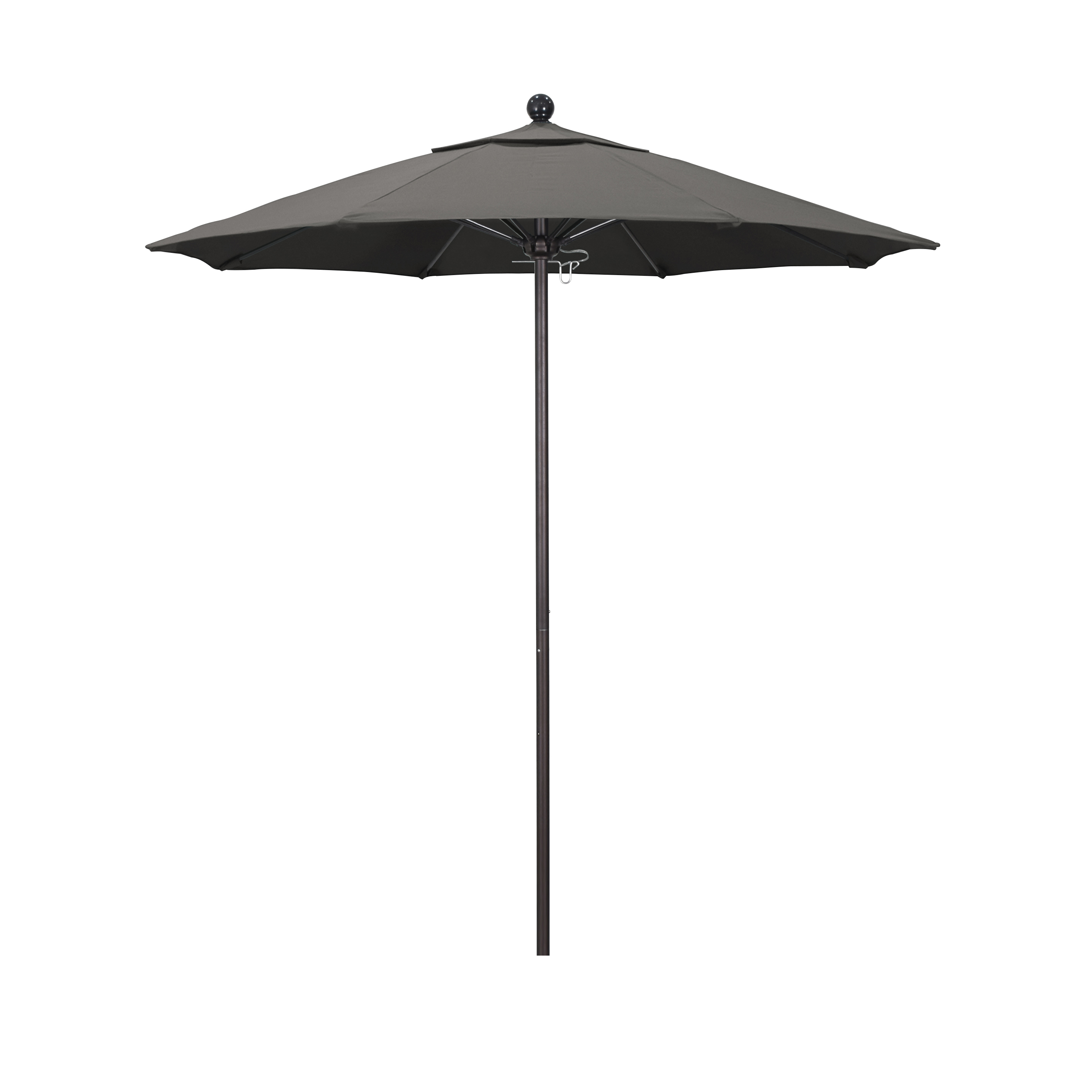 Alto758117-sa61 7.5 Ft. Fiberglass Market Umbrella Pulley Open Bronze-pacifica-taupe