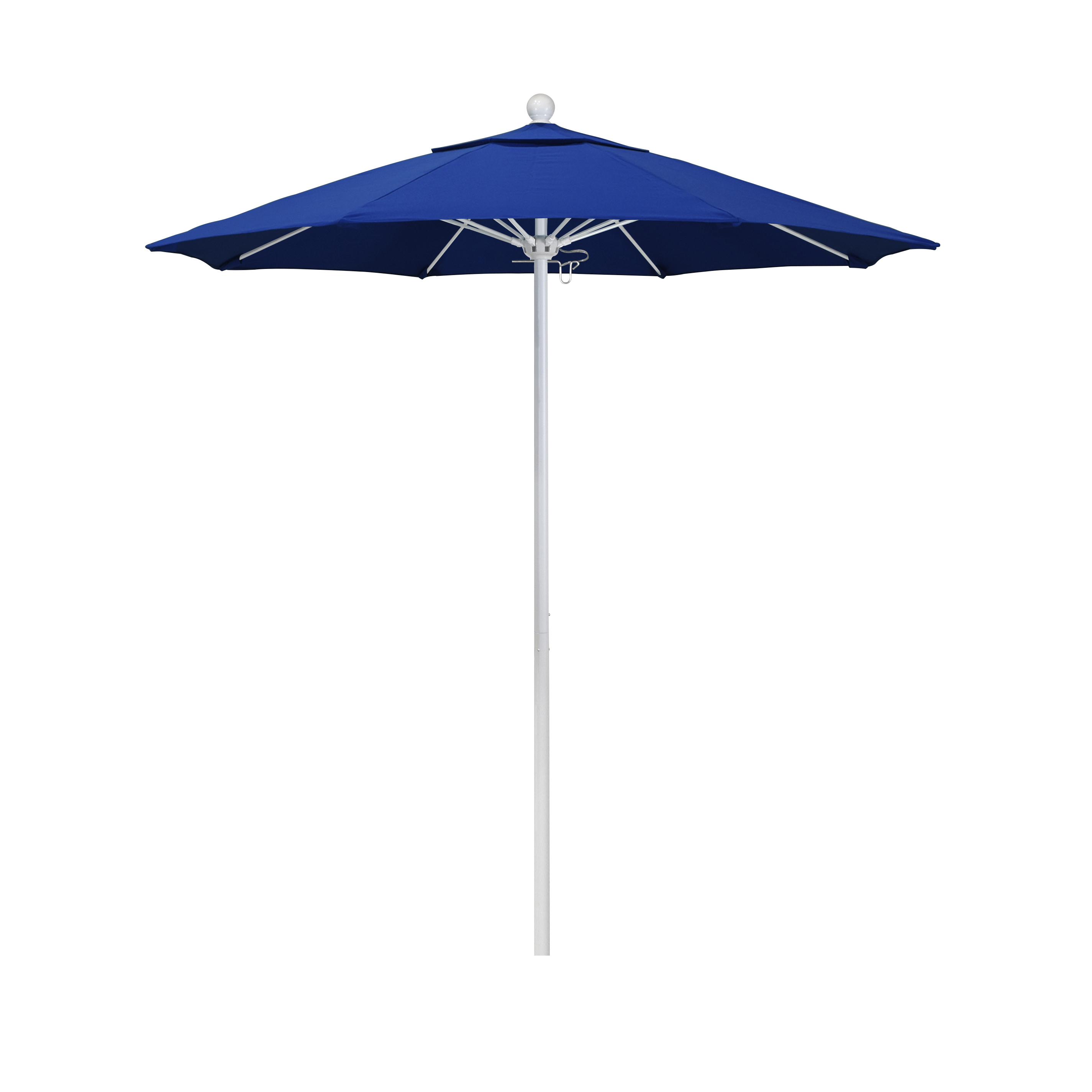 Alto758170-sa01 7.5 Ft. Fiberglass Market Umbrella Pulley Open Mwhite-pacifica-pacific Blue