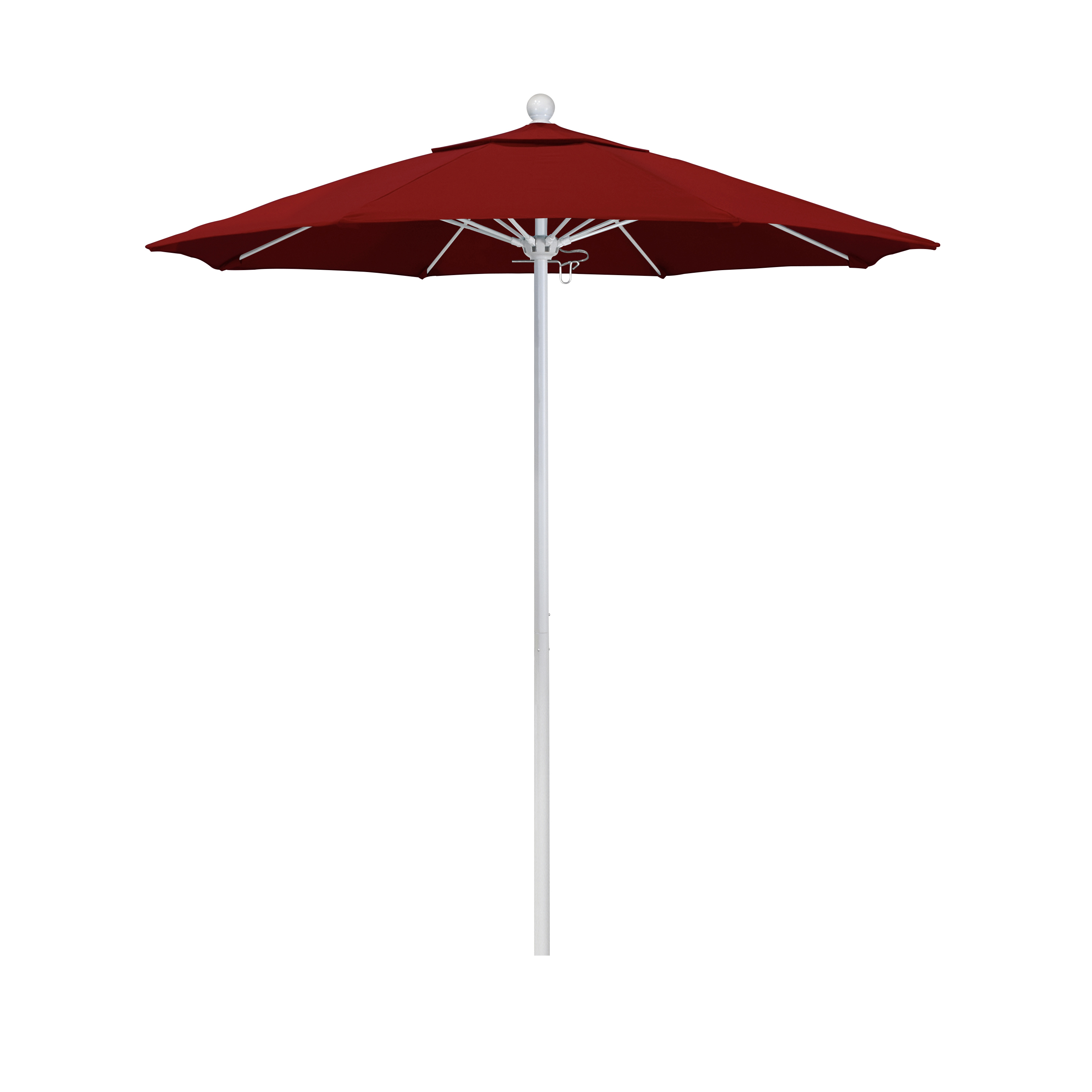 Alto758170-sa03 7.5 Ft. Fiberglass Market Umbrella Pulley Open Mwhite-pacifica-red