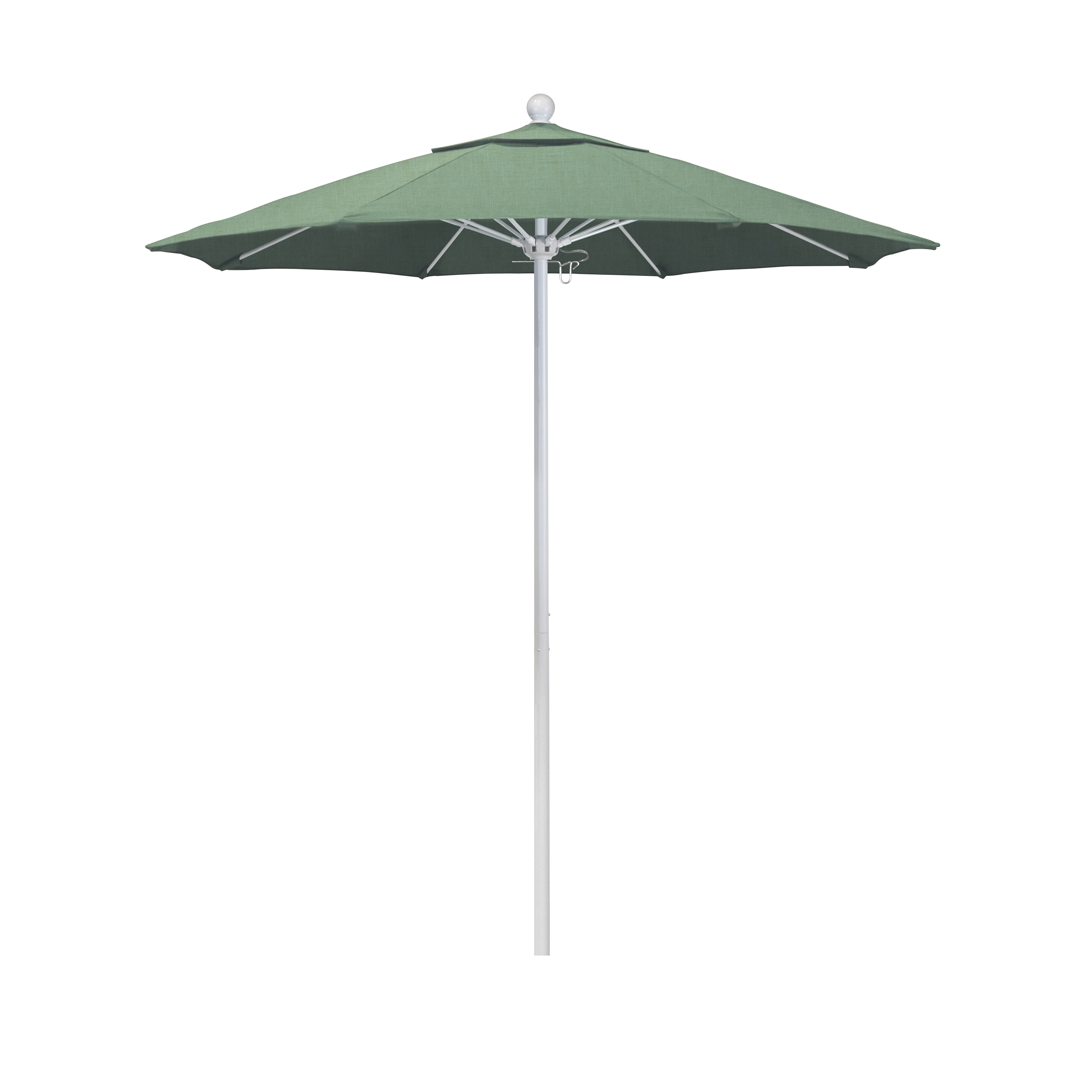Alto758170-sa13 7.5 Ft. Fiberglass Market Umbrella Pulley Open Mwhite-pacifica-spa
