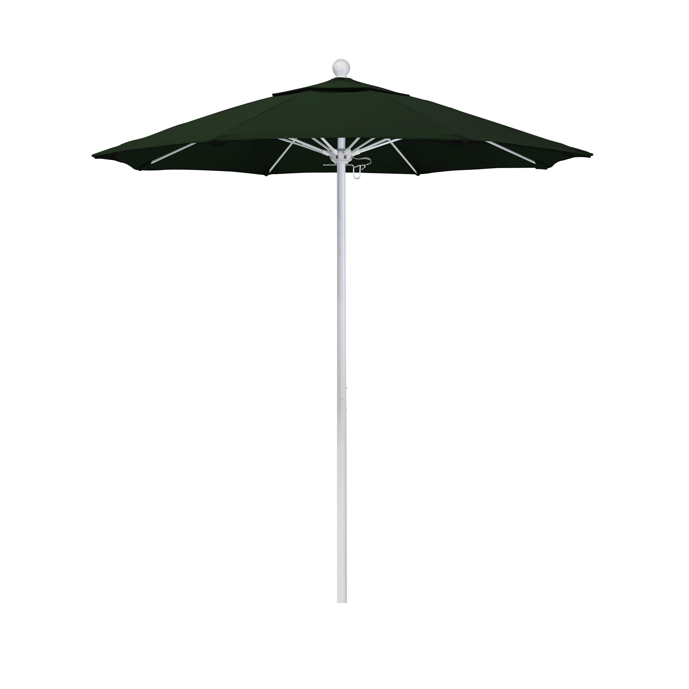 Alto758170-sa46 7.5 Ft. Fiberglass Market Umbrella Pulley Open Mwhite-pacifica-hunter Green