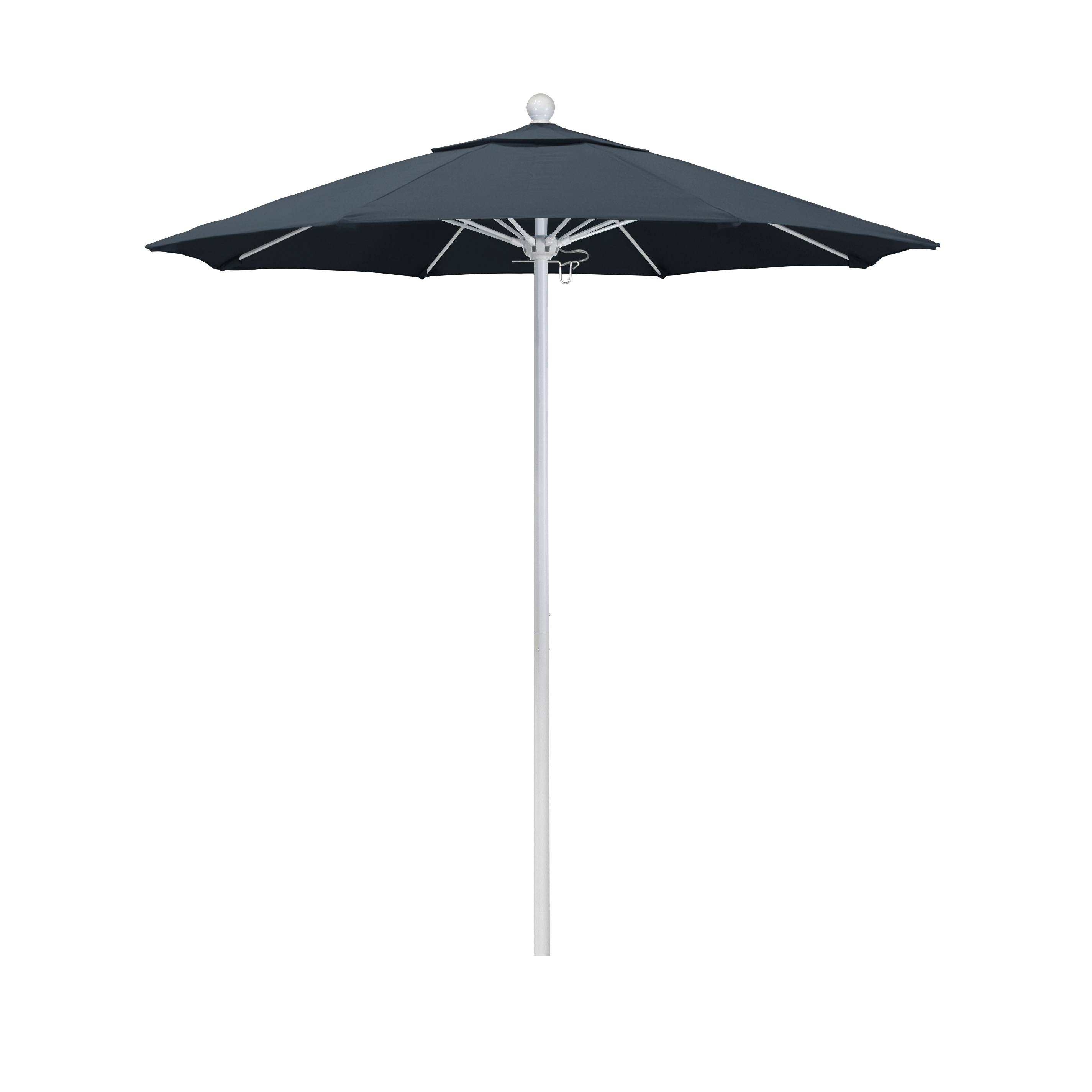 Alto758170-sa52 7.5 Ft. Fiberglass Market Umbrella Pulley Open Mwhite-pacifica-sapphire