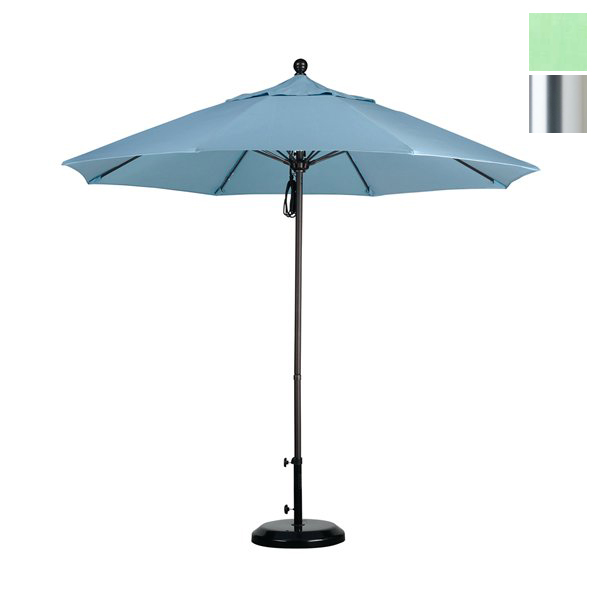 Alto908002-sa13 9 Ft. Fiberglass Market Umbrella Pulley Open S Anodized-pacifica-spa