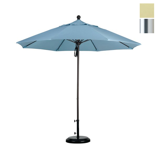 Alto908002-sa22 9 Ft. Fiberglass Market Umbrella Pulley Open S Anodized-pacifica-beige